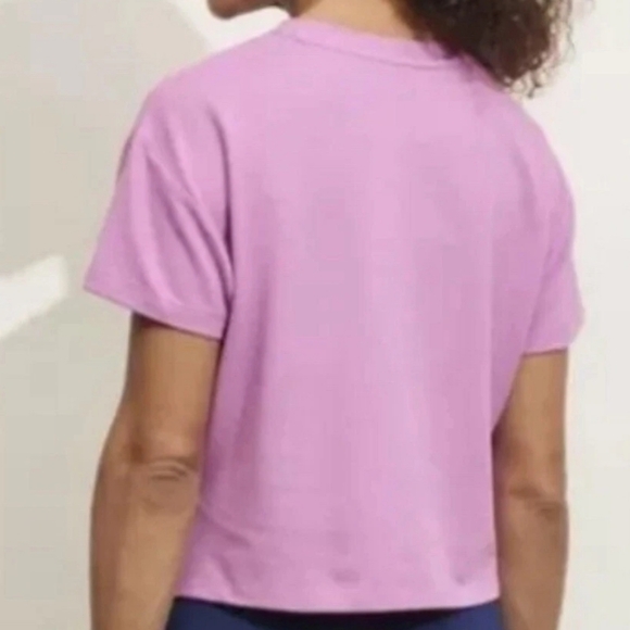 NWT Prince Prince Top Lilac Pinpointe Oxford Hi-Lo Cropped Pickleball XL - Picture 2 of 5